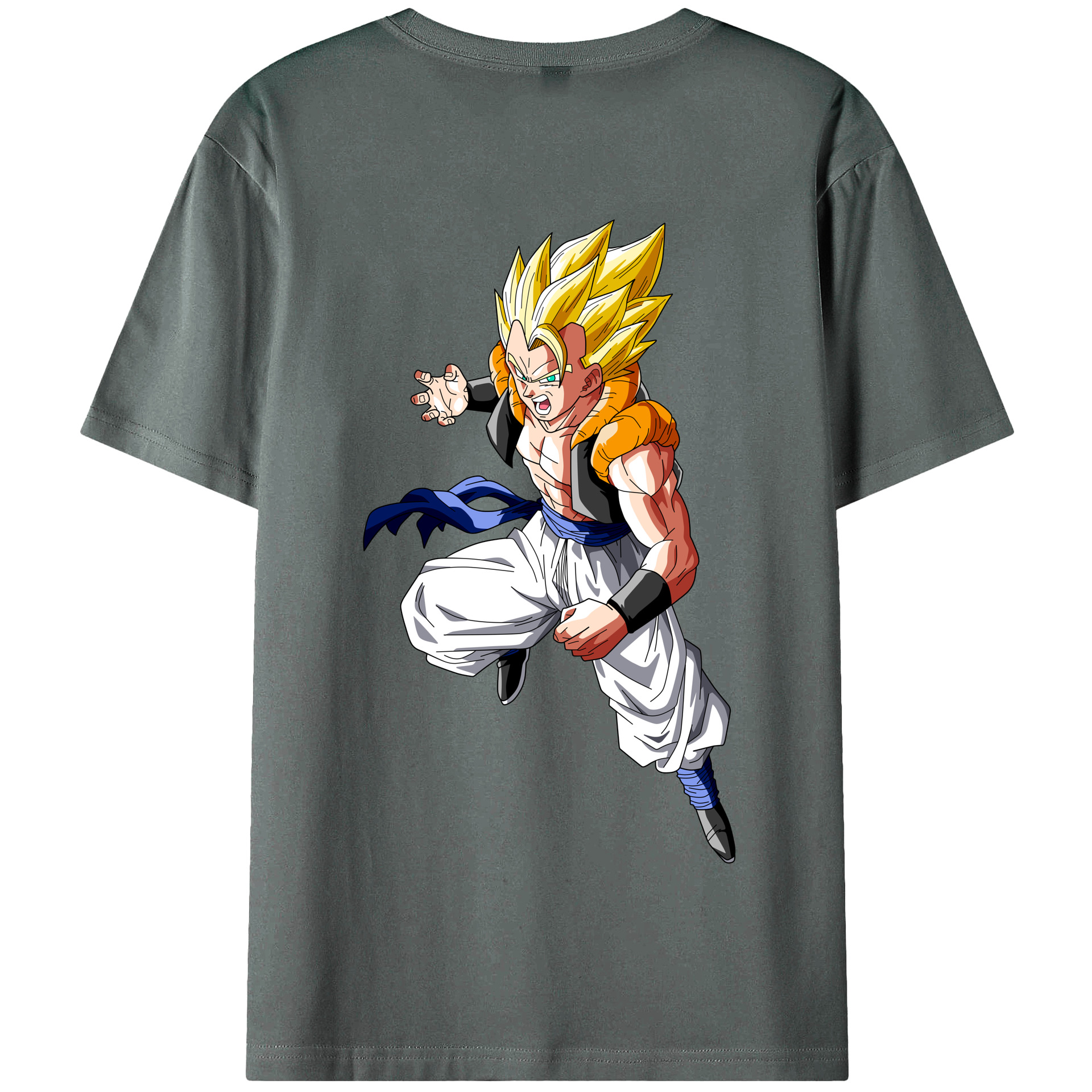 （画像用） ドラゴンボール ベジータ四世（Bejīta Yonsei）DRAGON BALL Vegeta IV 綿100％半袖Tシャツ（背面プリント）